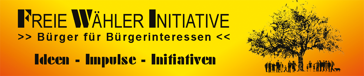 Banner Ideen - Impulse -Initiativen mit FWI-Logo und Bürgerbaum