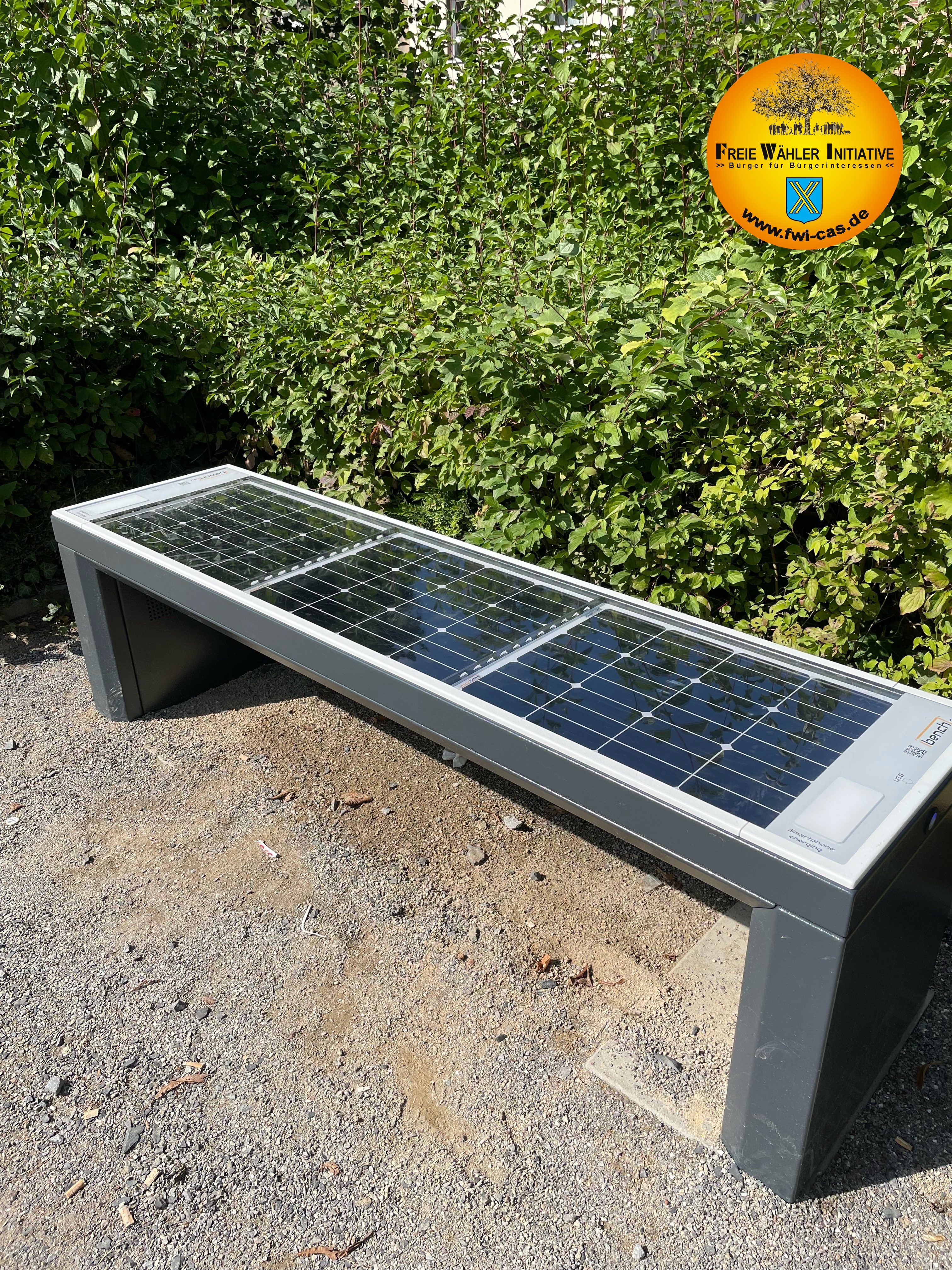 Foto: Solarbank im Castrop-Rauxeler Stadtgarten