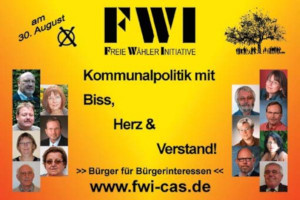 Bildhafte Darstellung der Zeitungsanzeige - Kommunalpolitik mit Biss, Herz und Verstand zur Kommunalwahl 2009 - Link auf ddie Anzeige als PDF